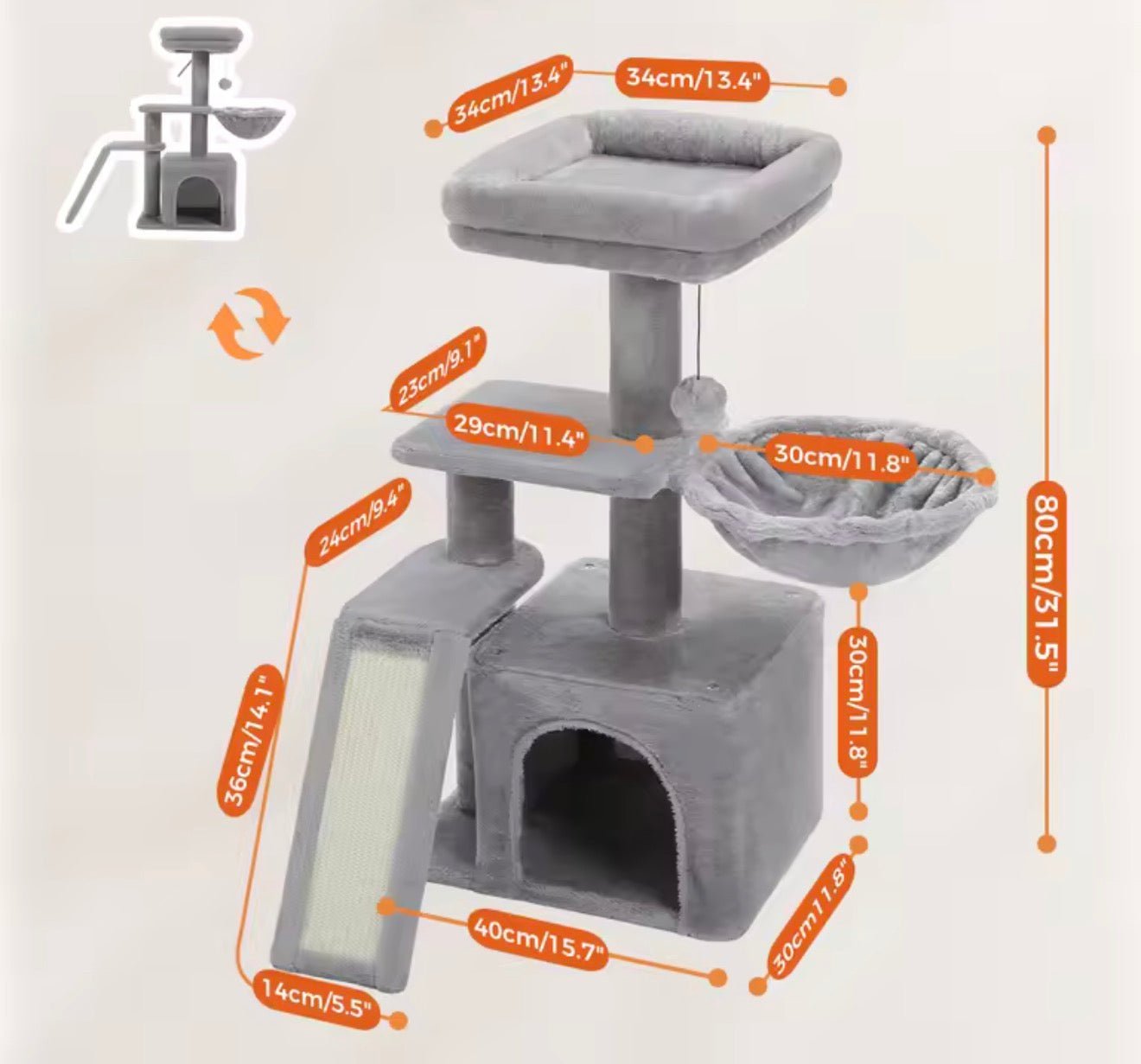 Flower Power Cat Tree - Always Whiskered