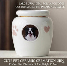 Forever in My Heart Custom Photo Pet Urn - Always Whiskered