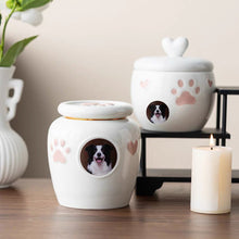 Forever in My Heart Custom Photo Pet Urn - Always Whiskered