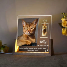 Forever Loved™ Personalized Pet Memorial Light & Fur Keepsake - Always Whiskered