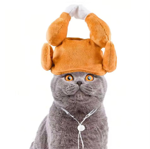 Funny Turkey Pet Hat - Always Whiskered