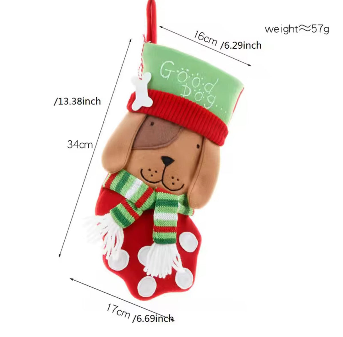 Good Kitty & Dog Christmas Stocking - Always Whiskered