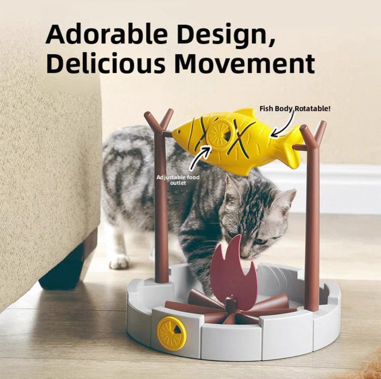 Grilled Fish Cat Treats Toy - Always Whiskered