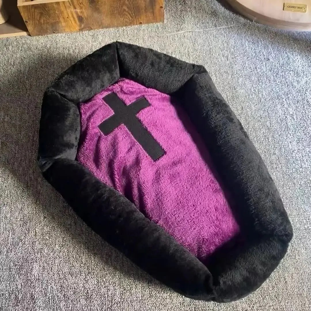 Halloween Casket Pet Bed - Always Whiskered