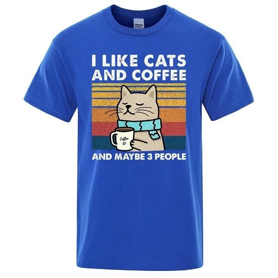 I Like Cats And Coffee Tee - Always Whiskered