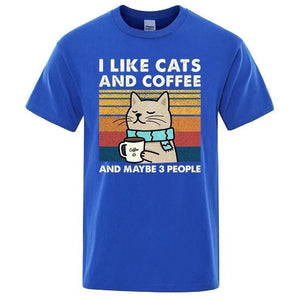 I Like Cats And Coffee Tee - Always Whiskered