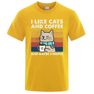 I Like Cats And Coffee Tee - Always Whiskered