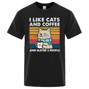 I Like Cats And Coffee Tee - Always Whiskered