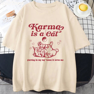 Karma Is A Cat Tee - Always Whiskered