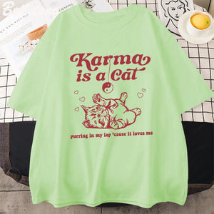 Karma Is A Cat Tee - Always Whiskered