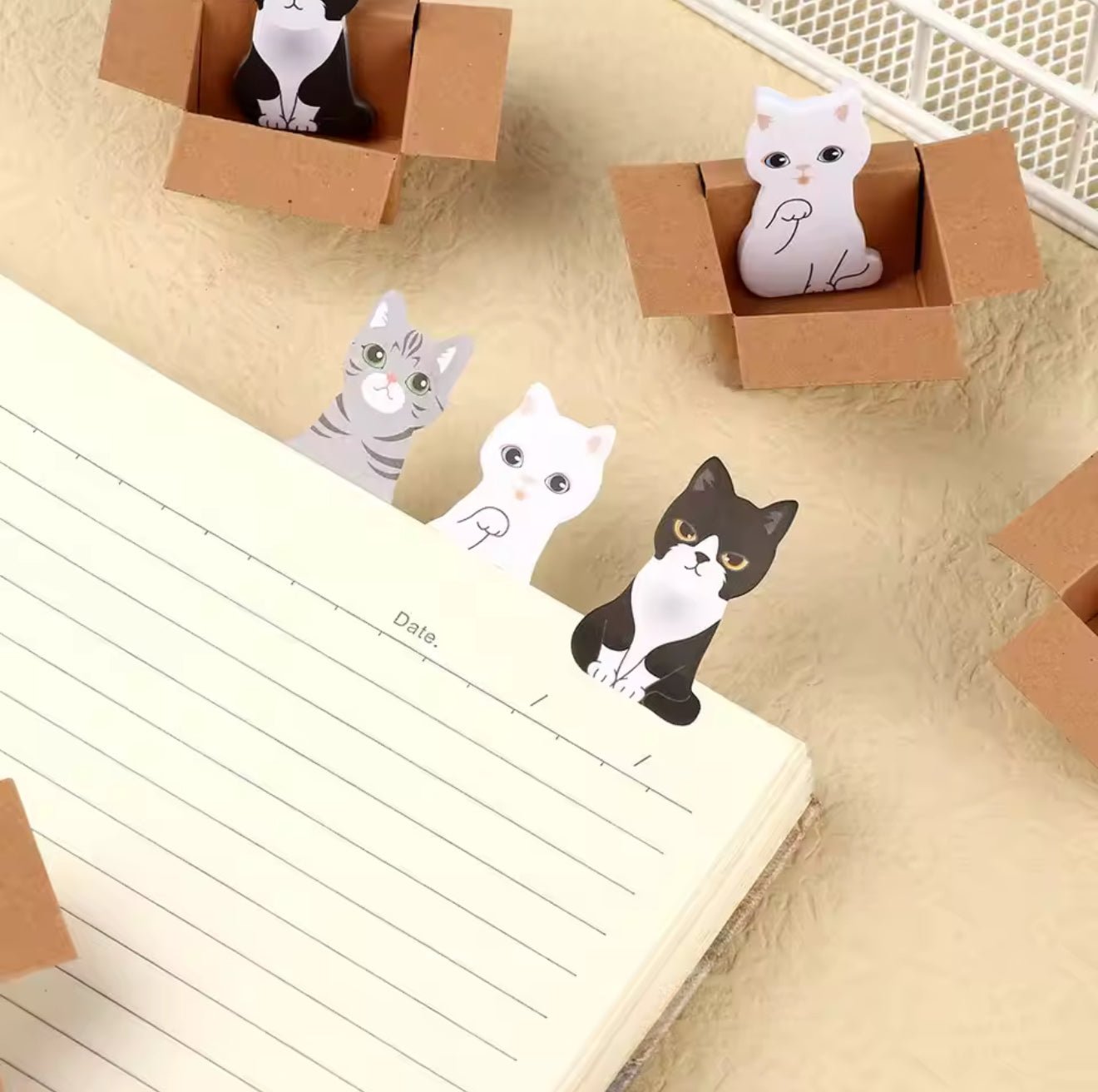 Kawaii Cats Sticky Notes ( 5pcs/ set ) - Always Whiskered