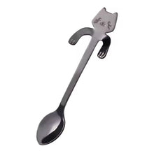 Kitty Stainless Steel Dessert Spoon - Always Whiskered