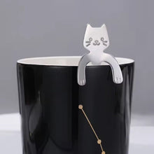 Kitty Stainless Steel Dessert Spoon - Always Whiskered