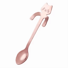 Kitty Stainless Steel Dessert Spoon - Always Whiskered