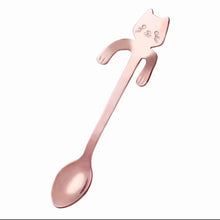 Kitty Stainless Steel Dessert Spoon - Always Whiskered