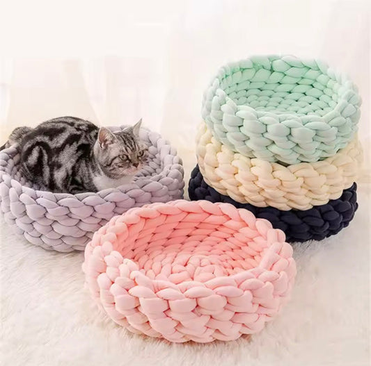 Knitted Pet Bed - Always Whiskered