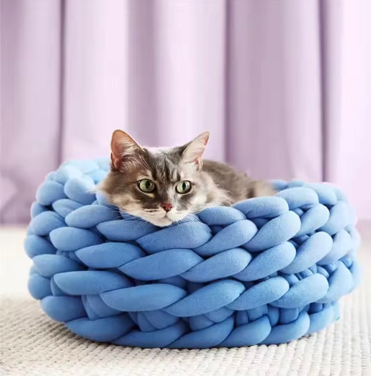 Knitted Pet Bed - Always Whiskered