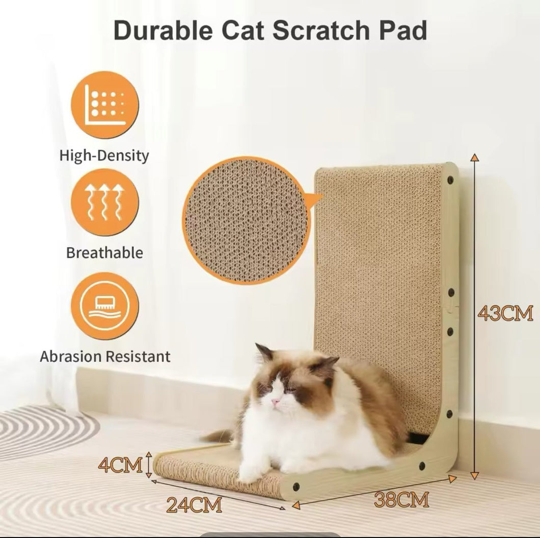 L - shaped Cat Scratcher - Always Whiskered