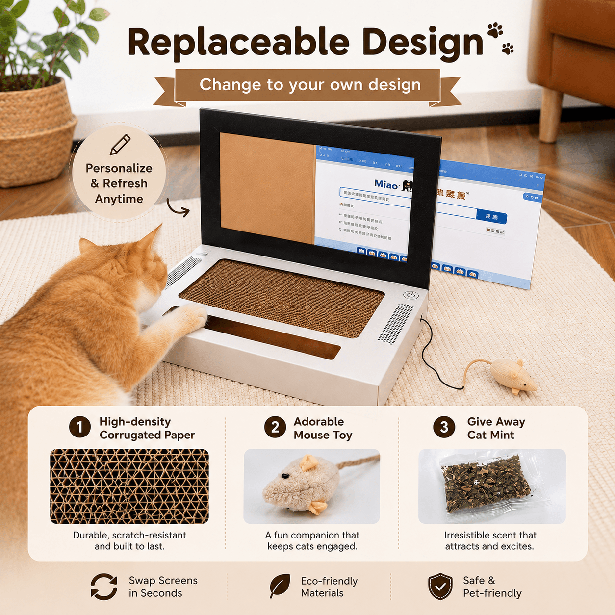 Laptop Cat Scratcher - Always Whiskered