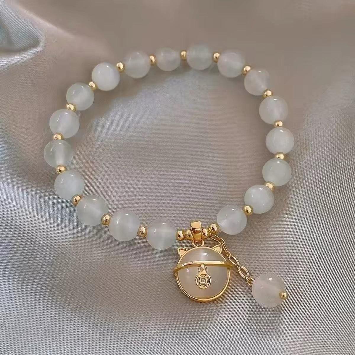 Lucky Kitty Beads Bracelet - Always Whiskered