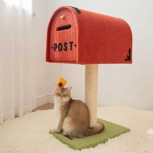 Mailbox Post Cat Tower - Always Whiskered