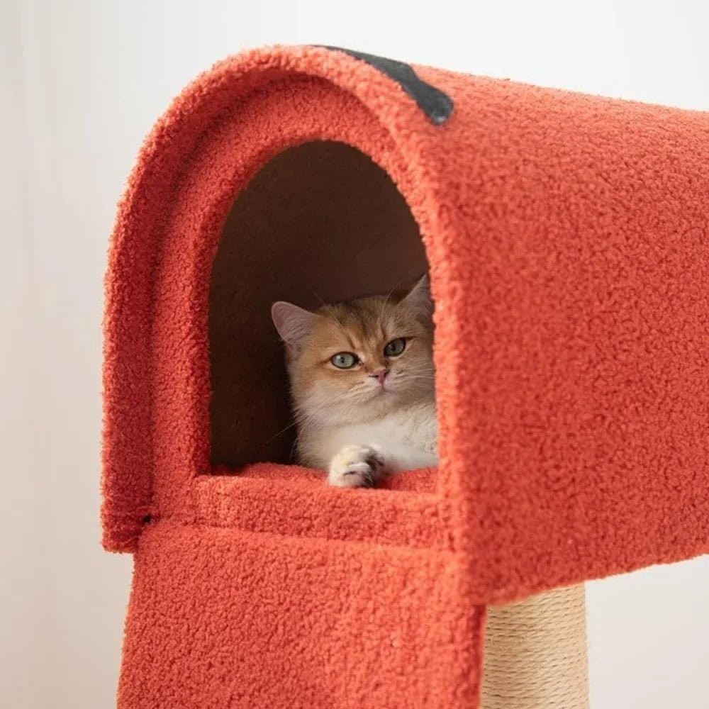 Mailbox Post Cat Tower - Always Whiskered
