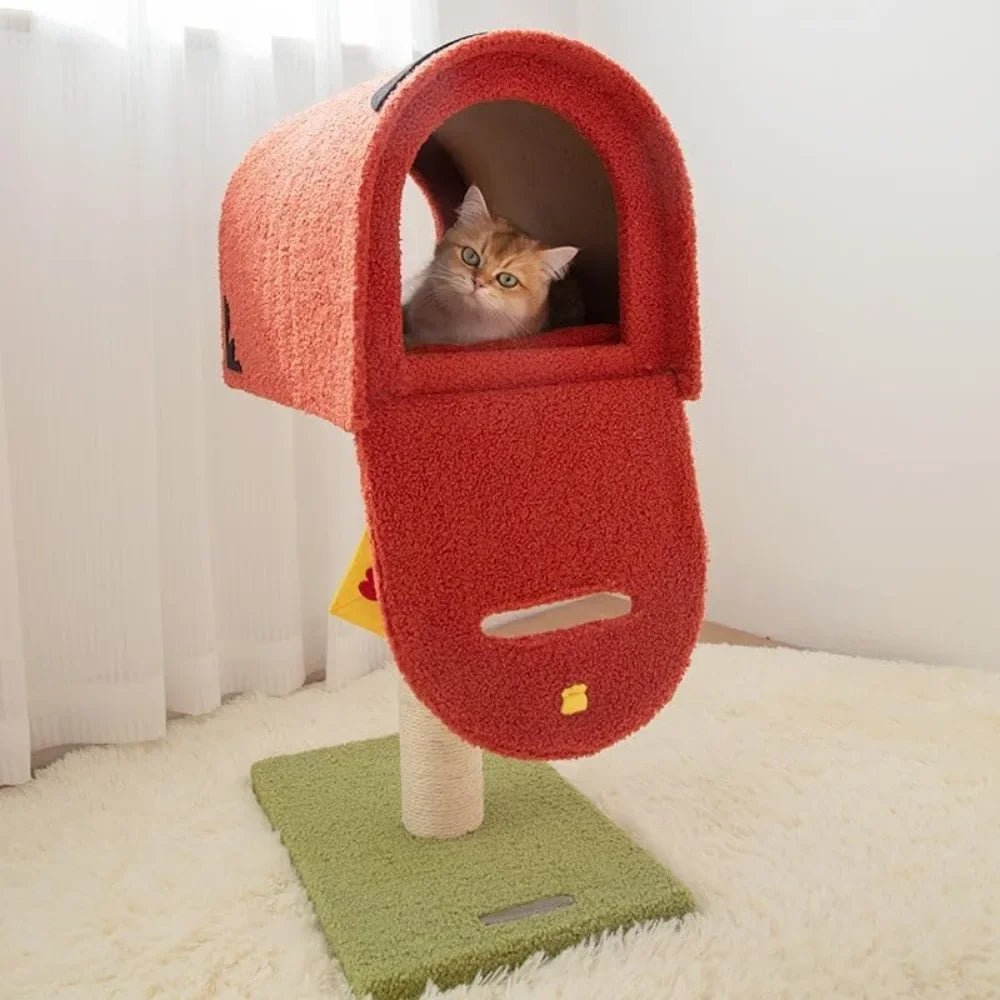 Mailbox Post Cat Tower - Always Whiskered