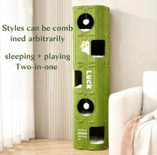 MeowFort Felt Tower - Always Whiskered