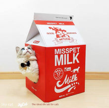 Milk Carton Scratcher Bed - Always Whiskered