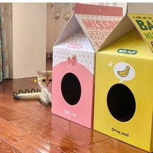Milk Carton Scratcher Bed - Always Whiskered