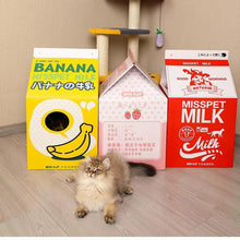 Milk Carton Scratcher Bed - Always Whiskered