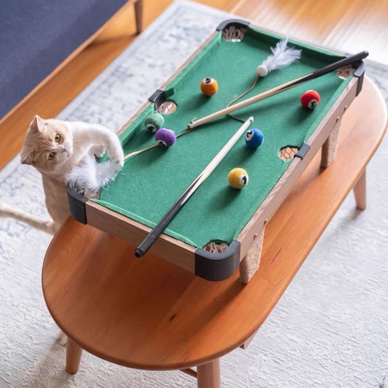 Mini Pool Table Cat Toy – Billiards Game for Cats - Always Whiskered