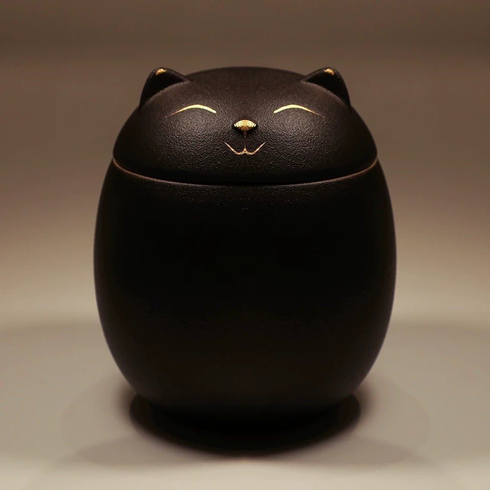 Minimalist Cat Memorial Urn - Always Whiskered