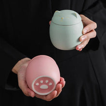Minimalist Cat Memorial Urn - Always Whiskered