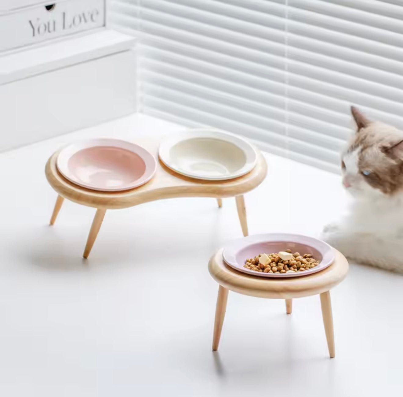 Minimalist Elevated Pet Bowl - Always Whiskered