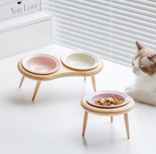 Minimalist Elevated Pet Bowl - Always Whiskered