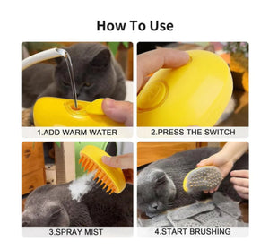 Misty Steamy Pet Brush - Always Whiskered