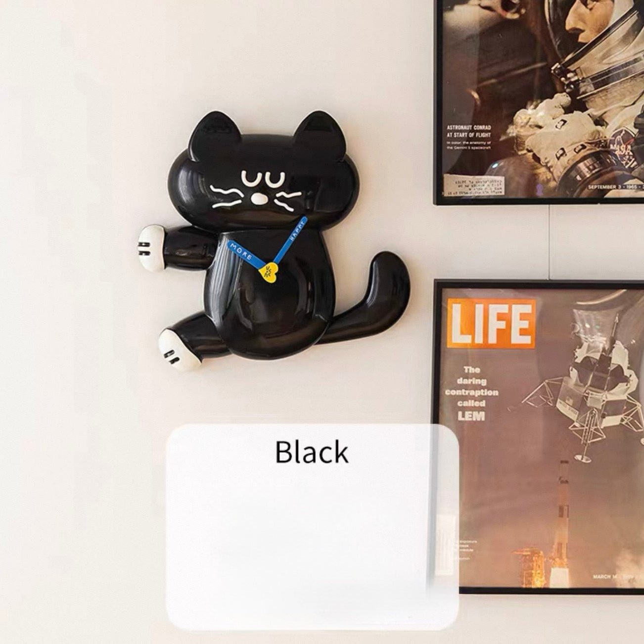 Mochi Wag Cat Clock - Always Whiskered
