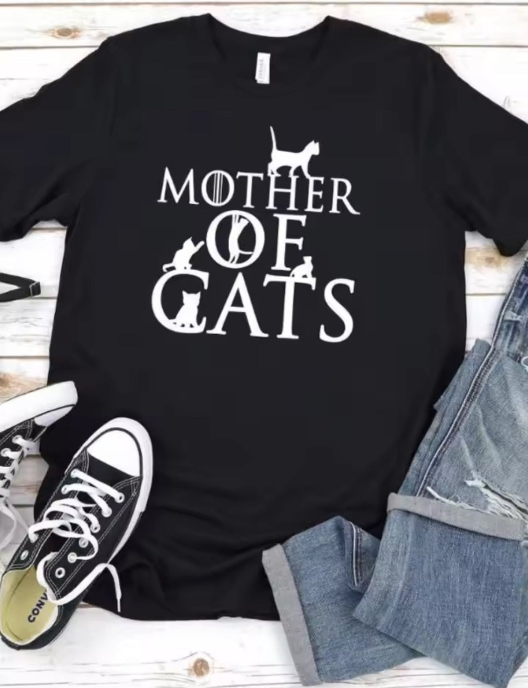 Mother Of Cats Tee - Always Whiskered