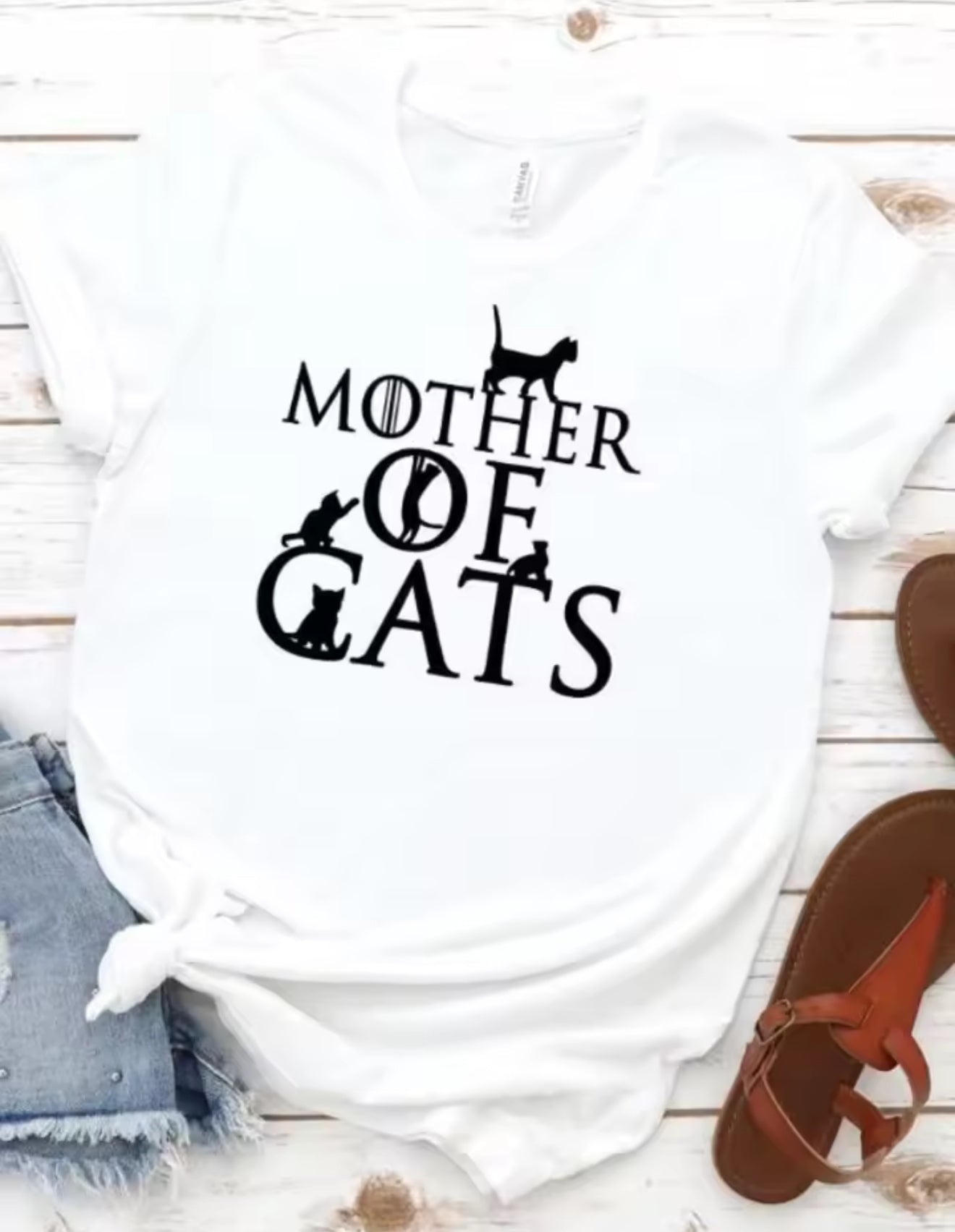 Mother Of Cats Tee - Always Whiskered