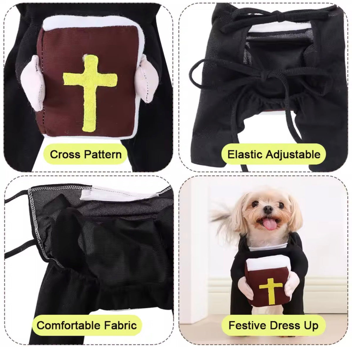 Nun Pet Costume - Always Whiskered
