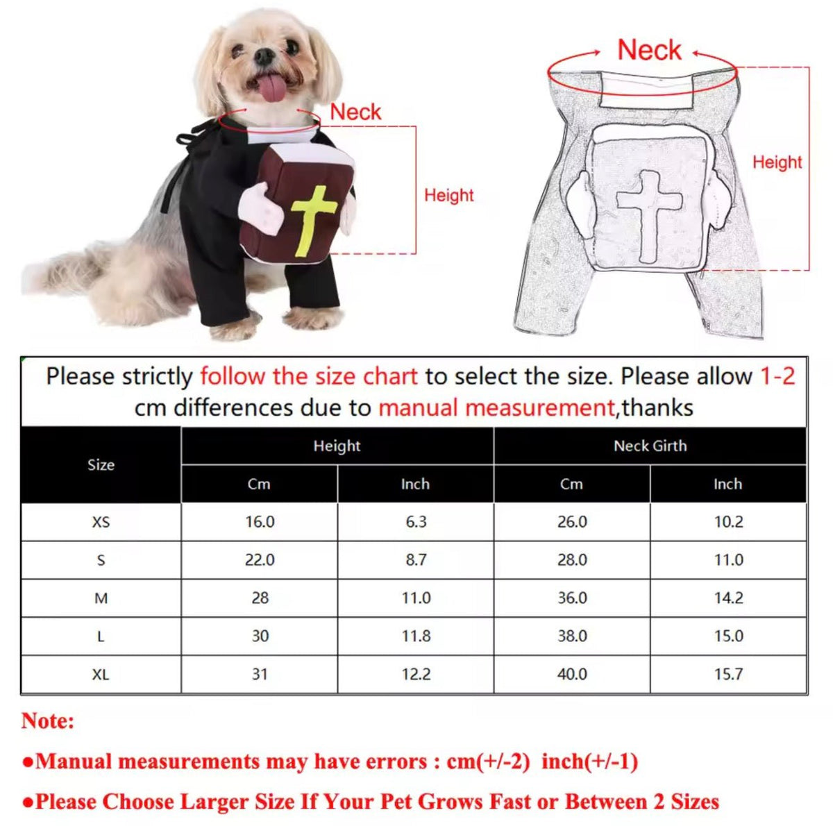 Nun Pet Costume - Always Whiskered