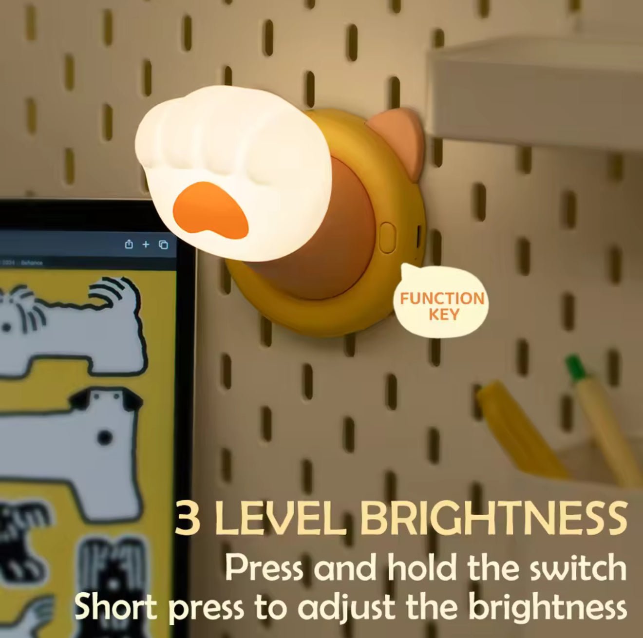 Pawfect Glow Night Light - Always Whiskered