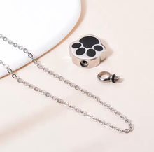 Pawprint Keepsake Memorial Necklace - Always Whiskered