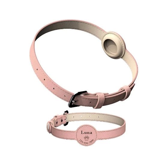 Perrsonalized Pet Collar for AirTag - Always Whiskered