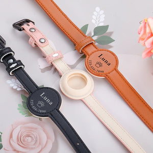 Perrsonalized Pet Collar for AirTag - Always Whiskered