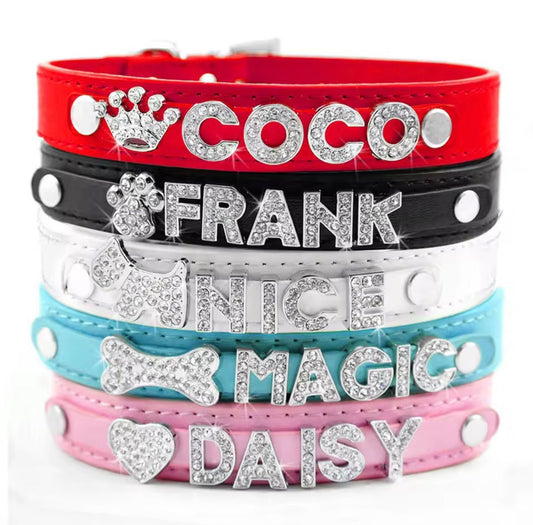 Personalized Bling Name Collar - Always Whiskered