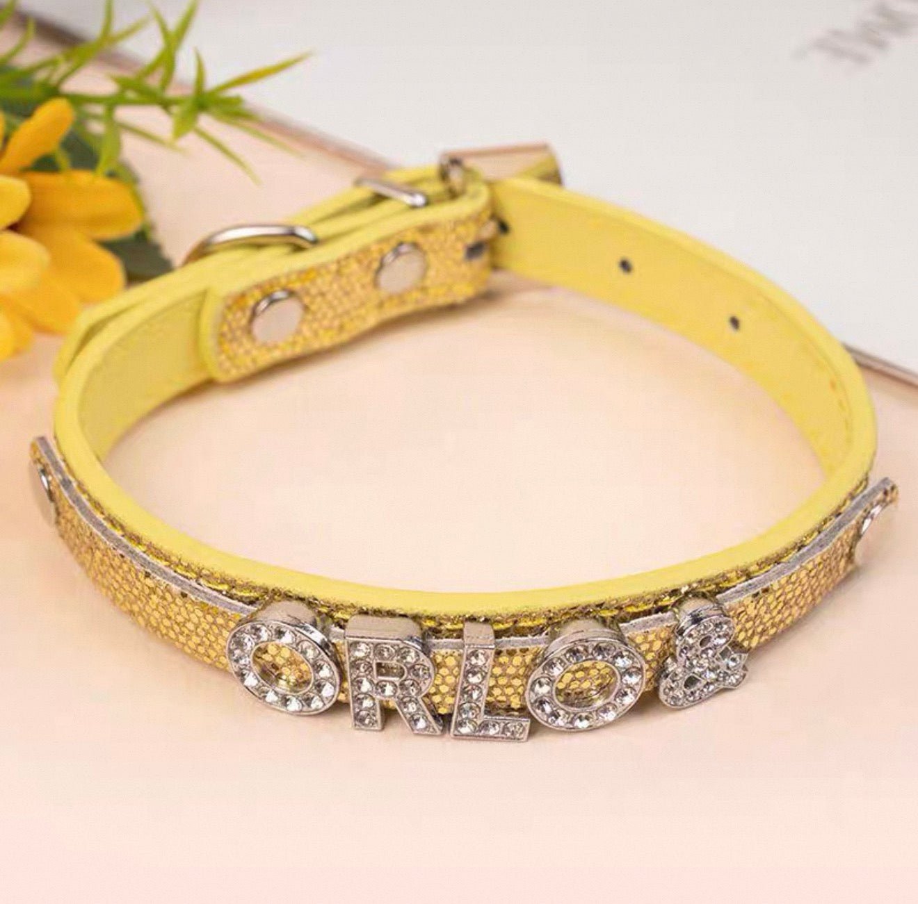 Personalized Bling Name Collar - Always Whiskered