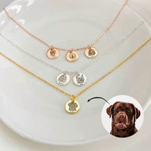 Personalized Pet Photo Necklace - Always Whiskered