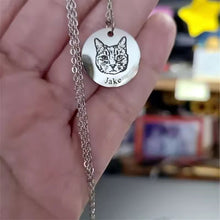 Personalized Pet Photo Necklace - Always Whiskered